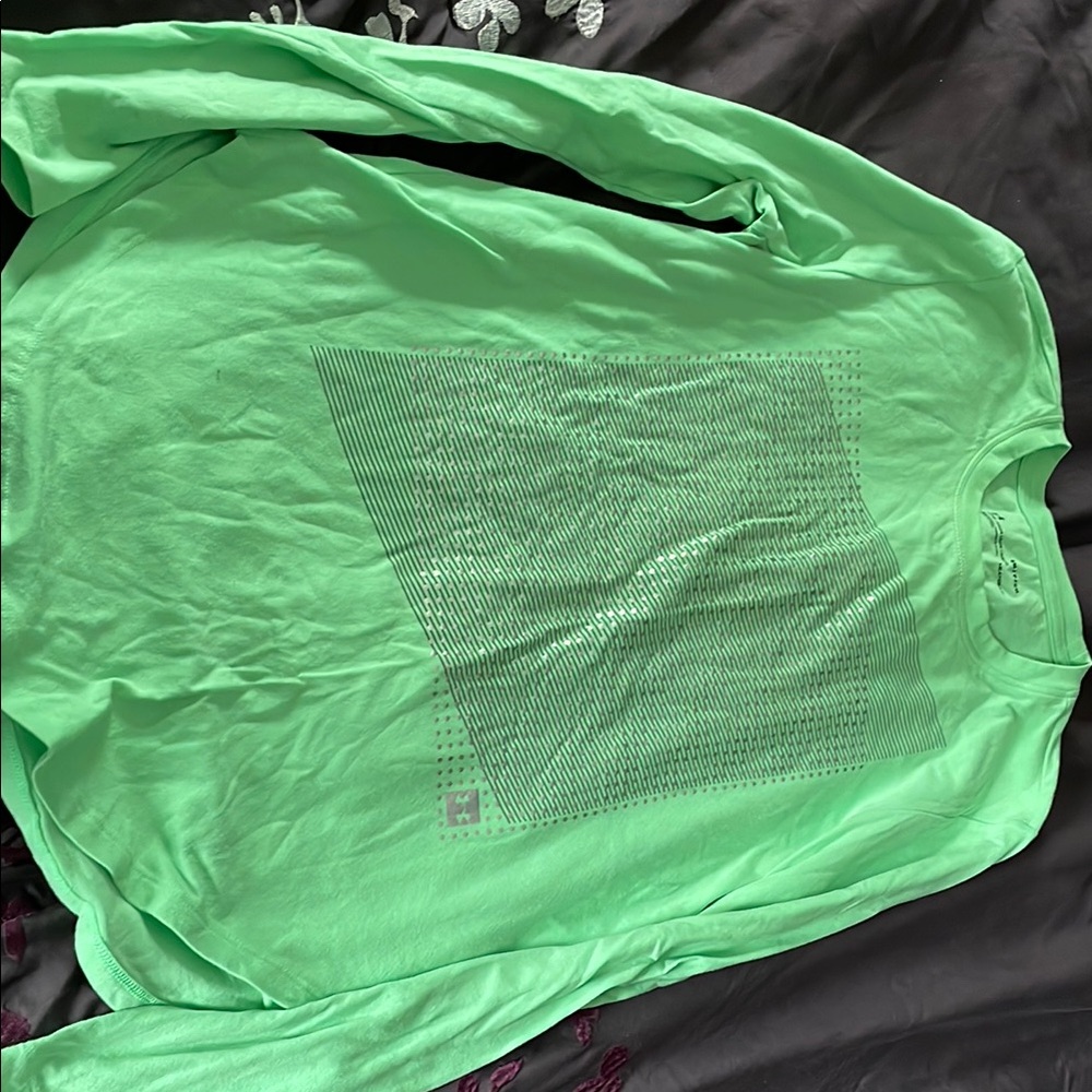 Green Long Sleeve Under Armour Graphic Tee